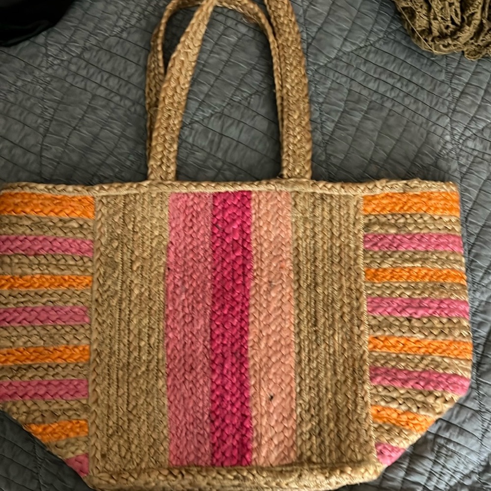 Shiraleah Chicago jute bag NWT